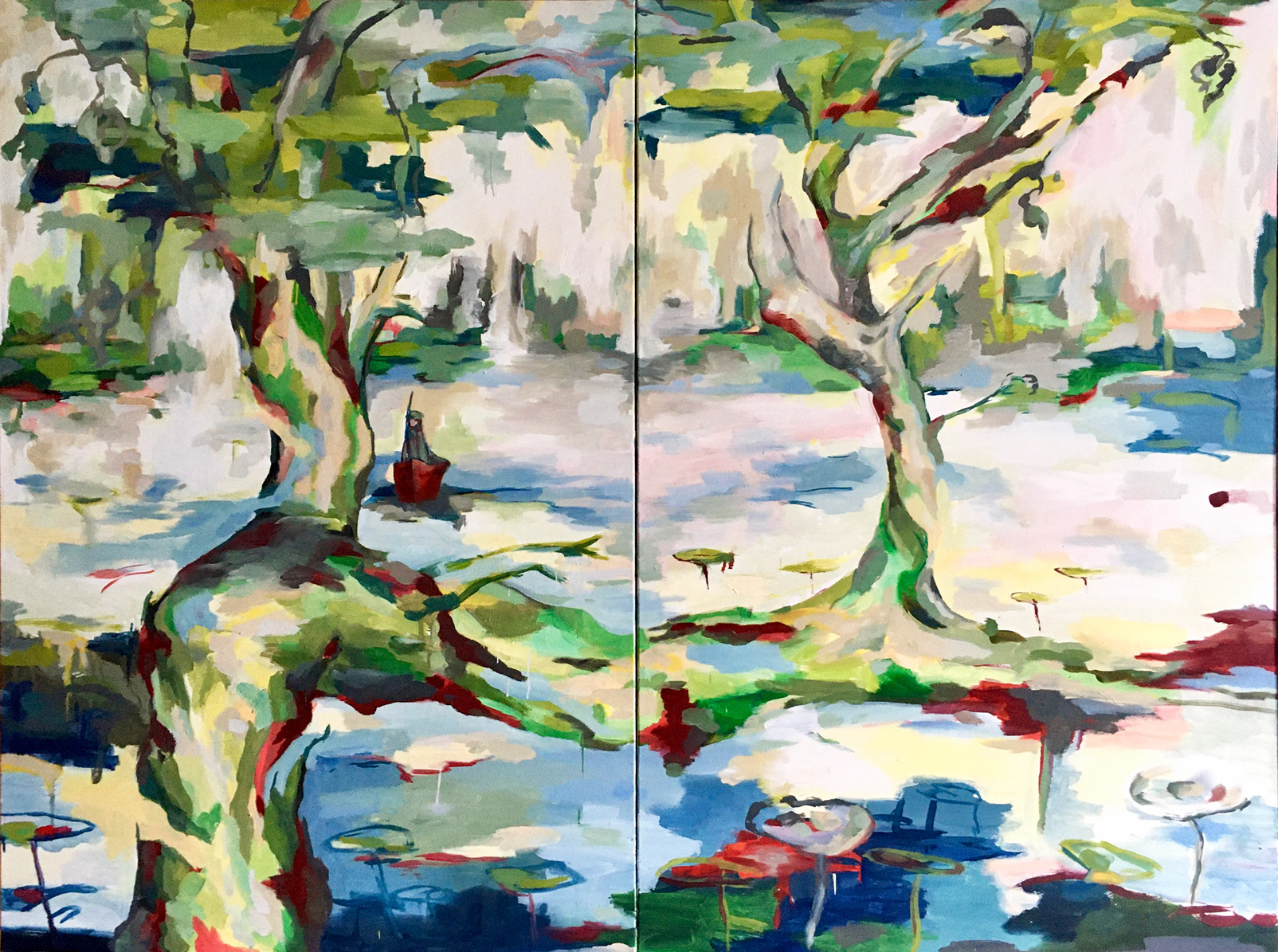 Now Lands-End, 2018, 160 x 120, Oil / Canvas